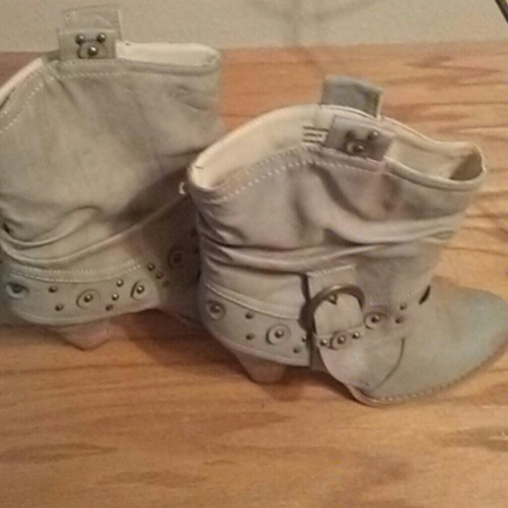 Tan booties