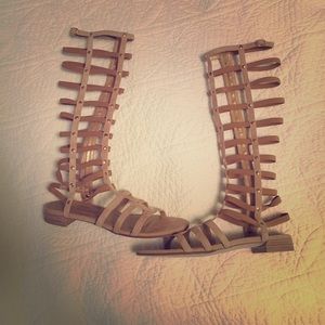 Stuart Weitzman Gladiator Sandals tan sz 9M