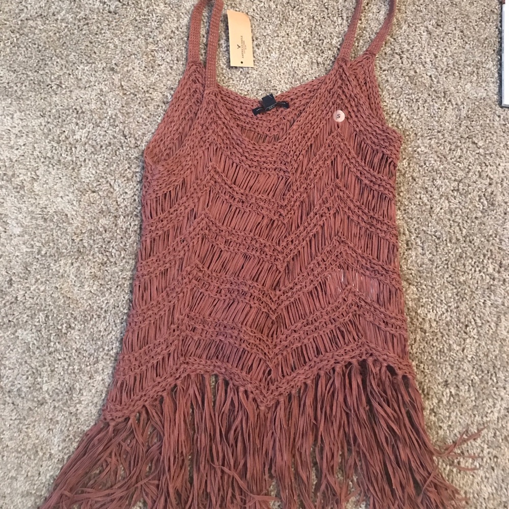 American Eagle fringe tank