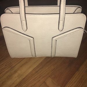 Cream hand bag