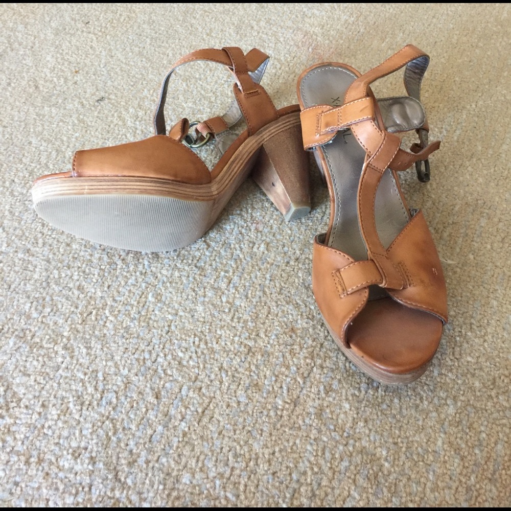 Tan shoes
