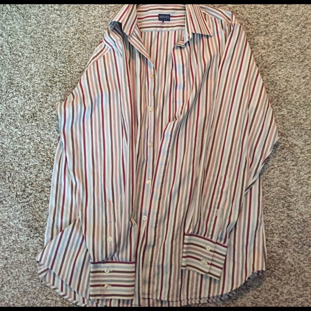 Vintage Kenzo Homme men's button up shirt