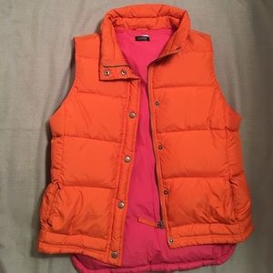 Orange Jcrew Factory Vest