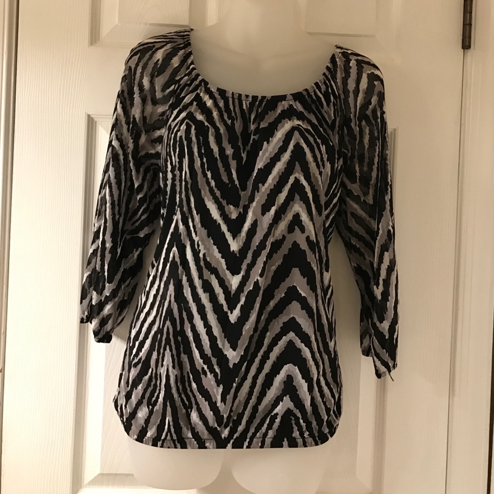 Zebra print top