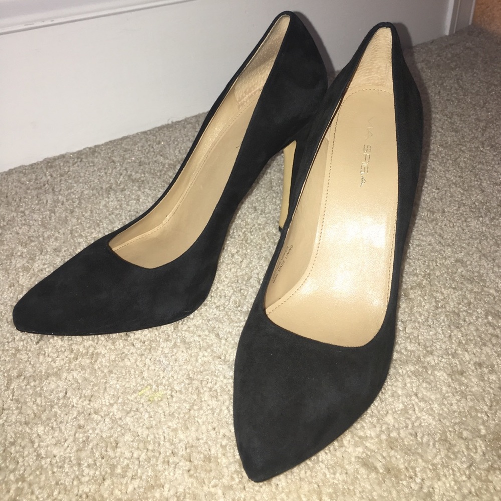 VIA SPIGA Black Suede Pumps - Worn ONCE