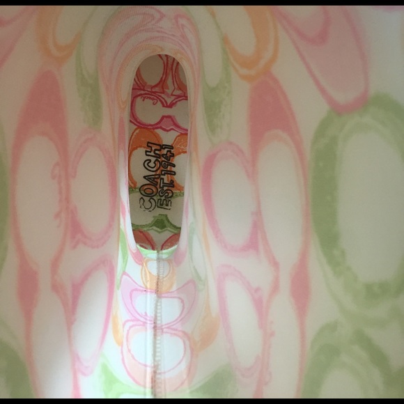 Blue Purple OR Pink Green Orange rainboots sz9 EUC - Picture 6 of 7