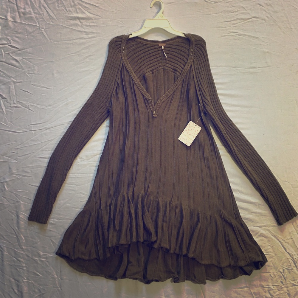 Green Free People Tunic