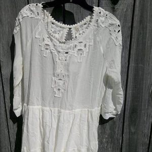 Free People Ivory Tunic Dress NWT LOWERED PRICE!!