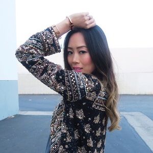 Hand Embellished Sequin Jacket