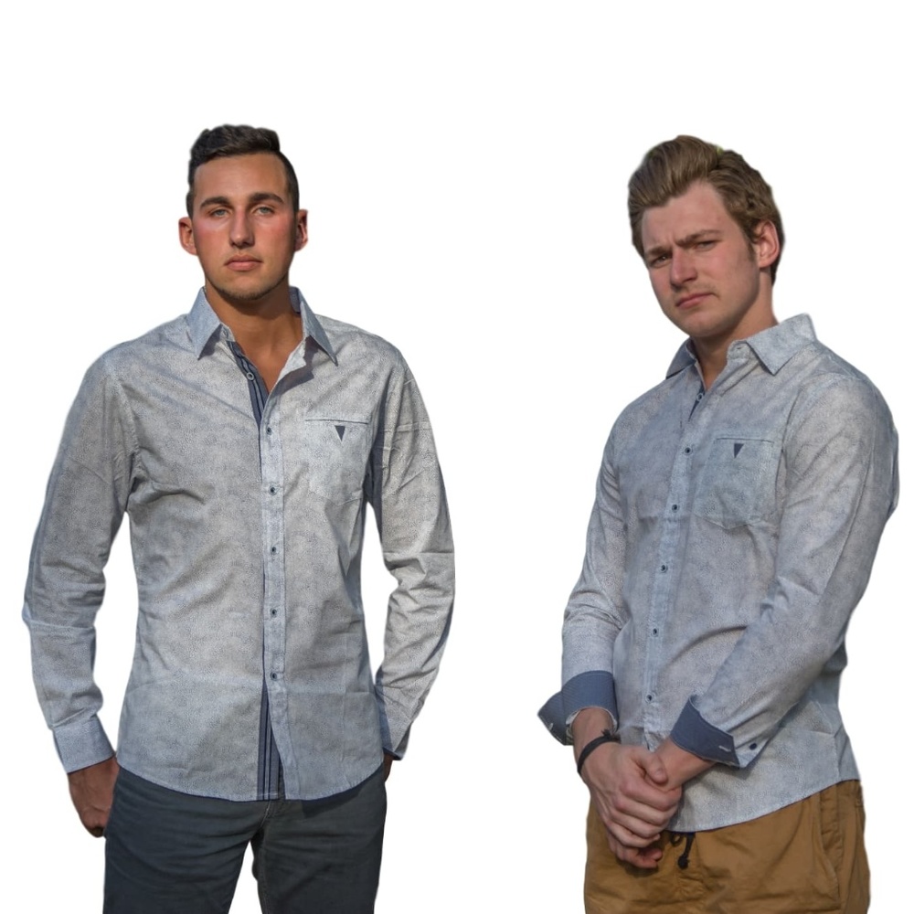Patterned Dress Shirt