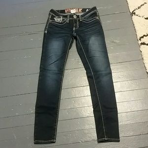 Sale Hydraulic Dark Wash Super Skinny Jeans