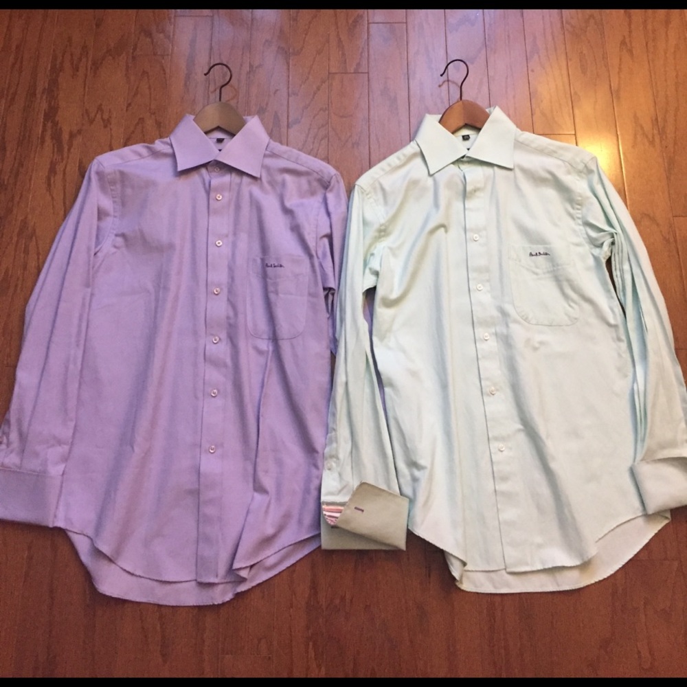 Two brand new dress shirts by Paul Smith.