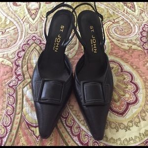 St John Black Heels