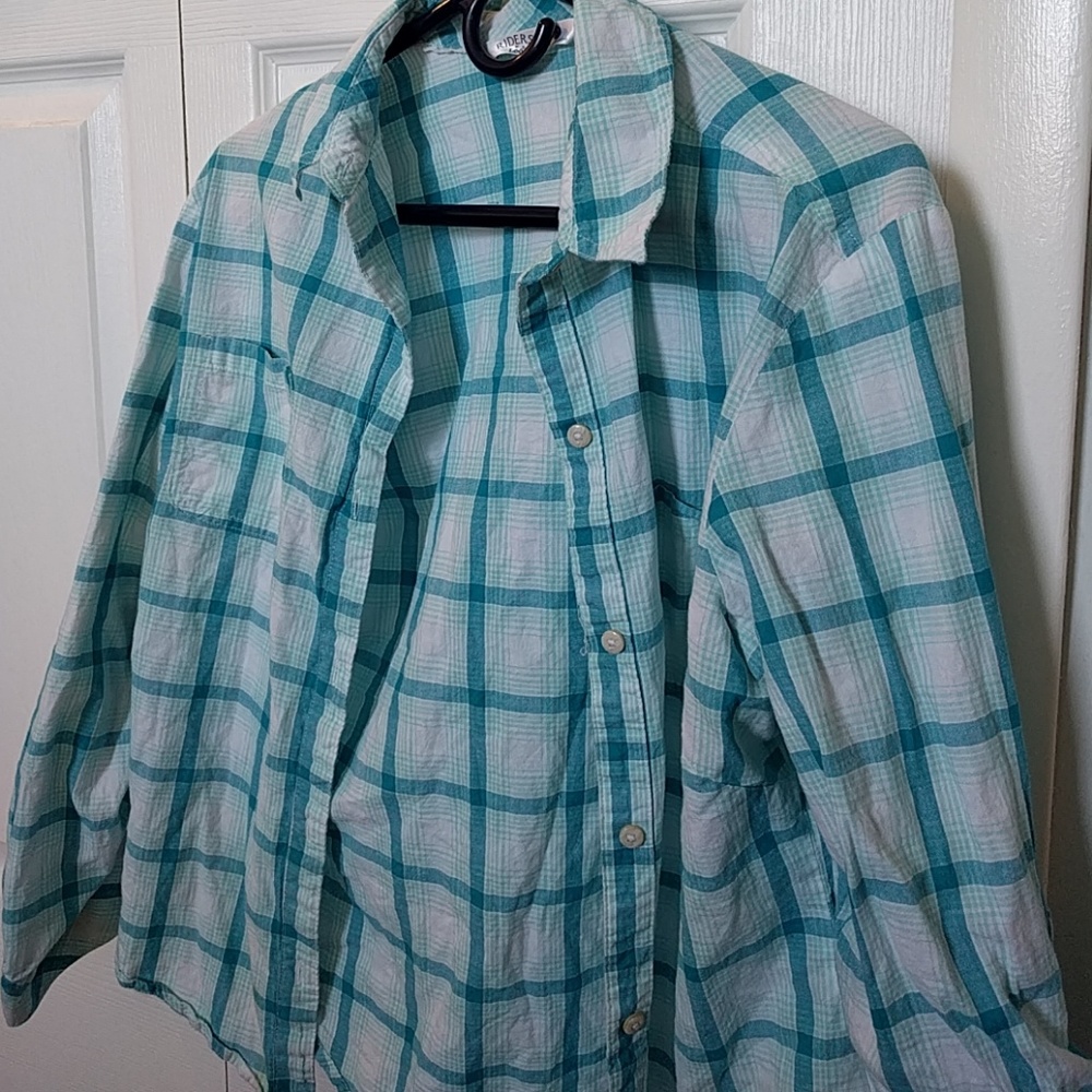 Plaid button down