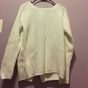 Bethany Mota white sweater