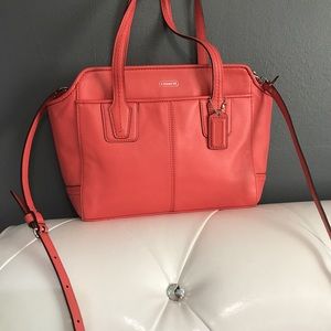 coach crossbody excellent condition coral color