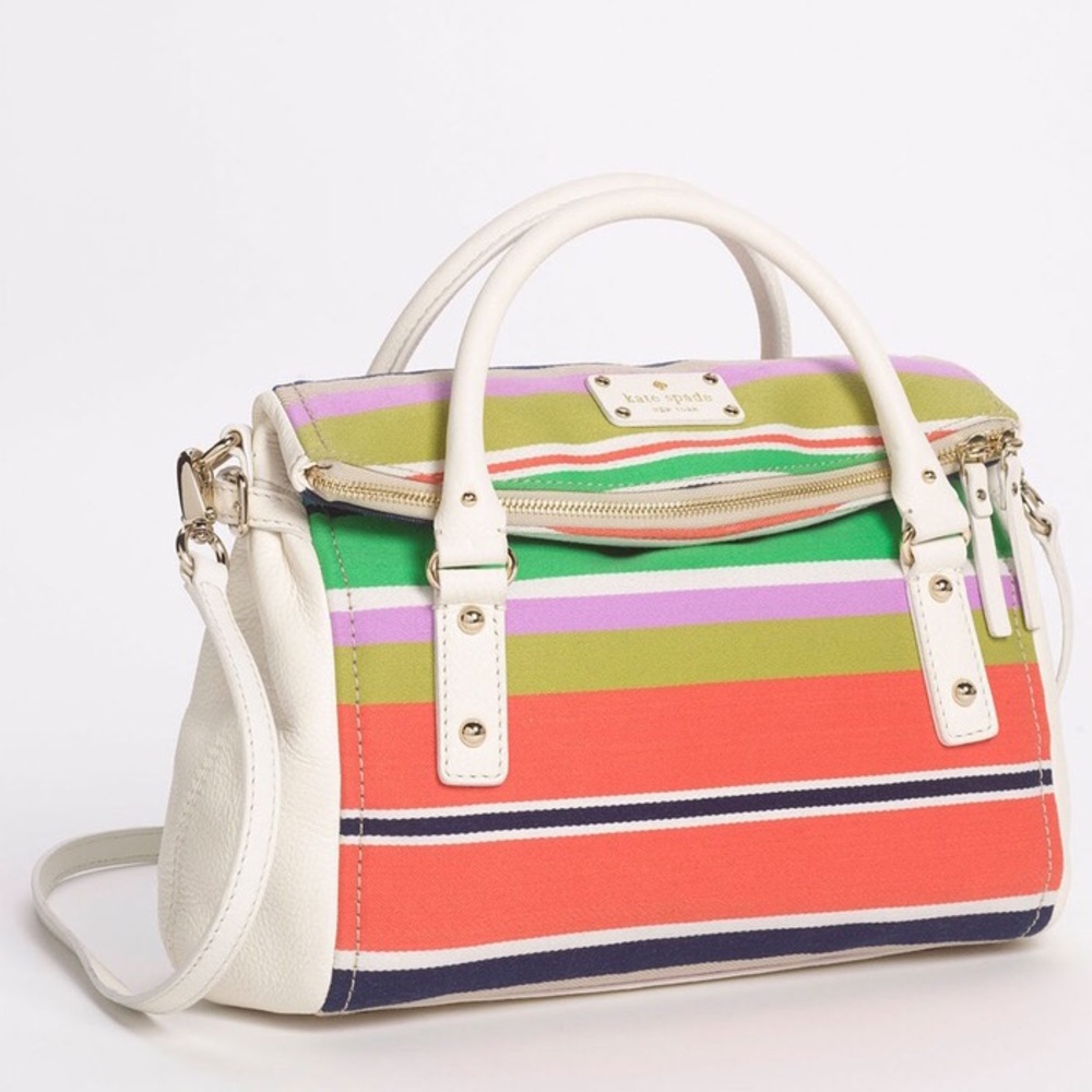 Kate Spade striped satchel