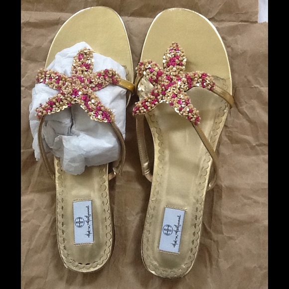 Hot In Hollywood Shoes - Star Fish Beaded Sandal