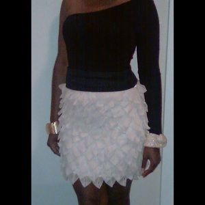 Asos ruffle loop ribbon skirt