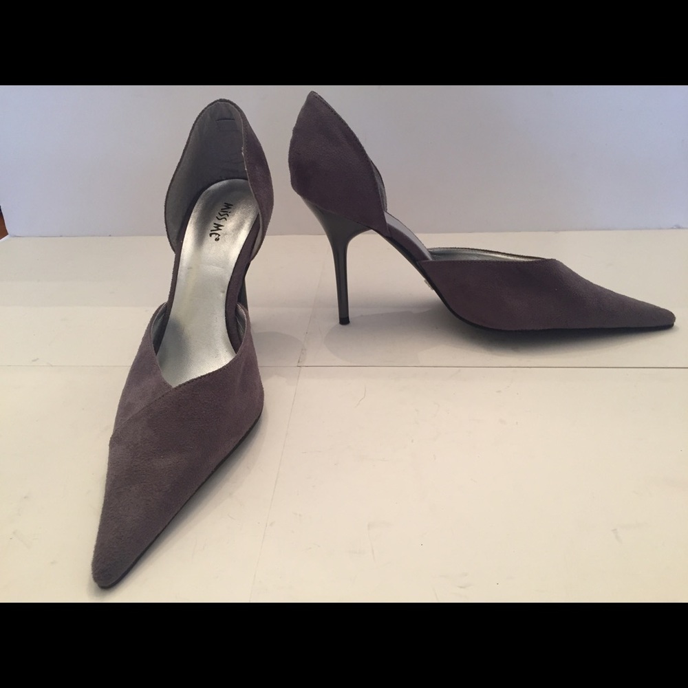 MISS ME faux suede heels, hardly worn