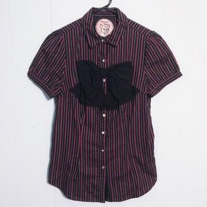 🎀 striped bow blouse 🎀