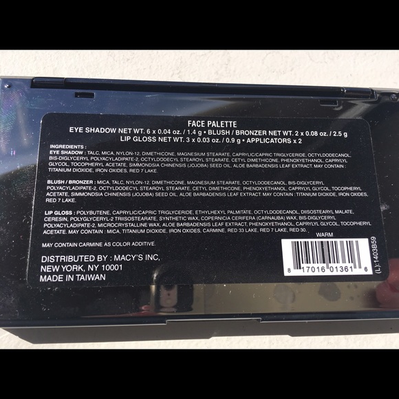 Face palette.  6 eyeshadows. 2 blush/bronze 3 lip - Picture 4 of 4