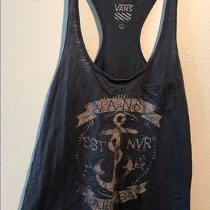Vans navy blue tank top!