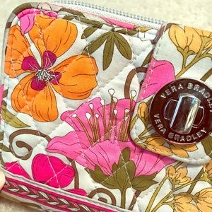 Vera Bradley Turn Lock Wallet - Tea Garden