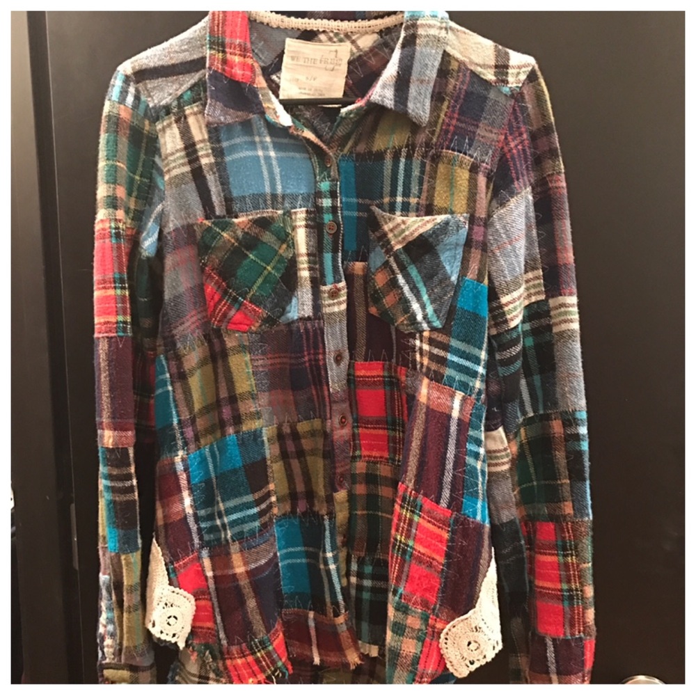 RESERVED ❤️Free People Lost In Plaid ❤️
