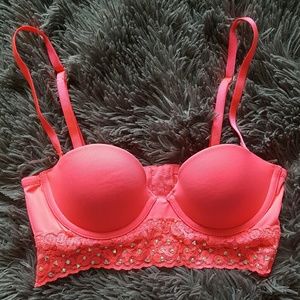 PINK bustier bra