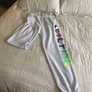 Pink Grey Sweatpants