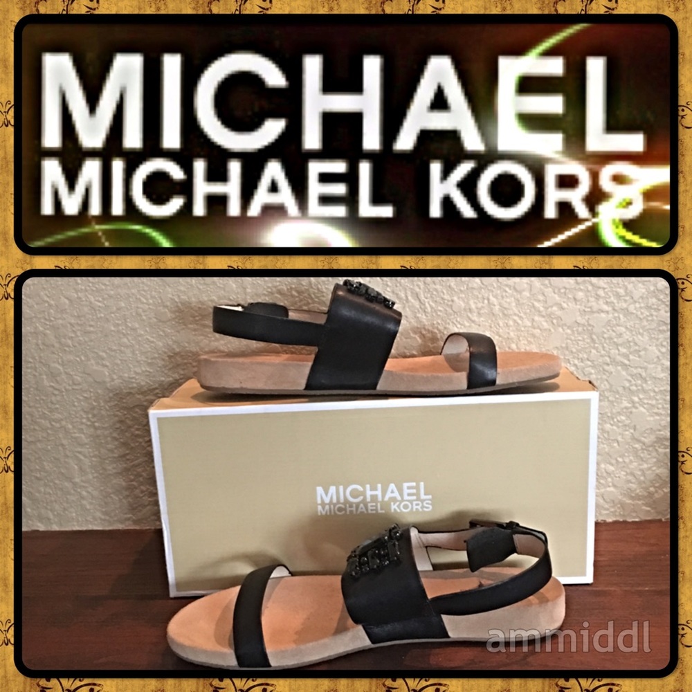 🆕MICHAEL KORS 'LUNA' JEWELED SANDALS - Picture 6 of 6