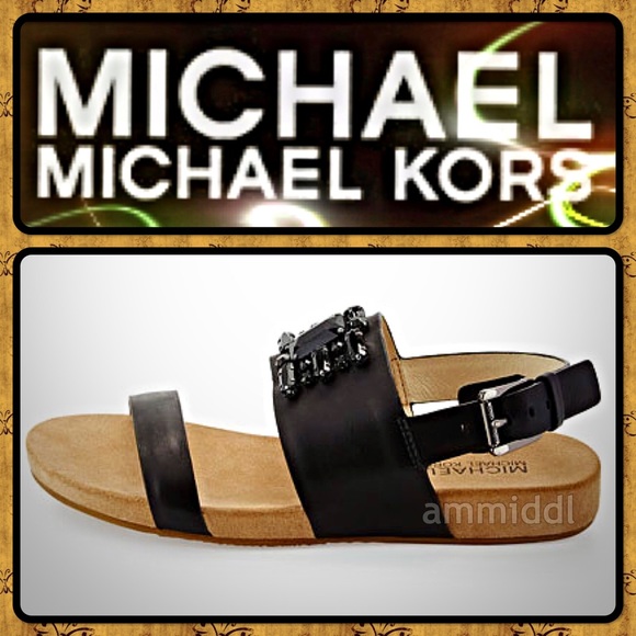 🆕MICHAEL KORS 'LUNA' JEWELED SANDALS - Picture 2 of 6