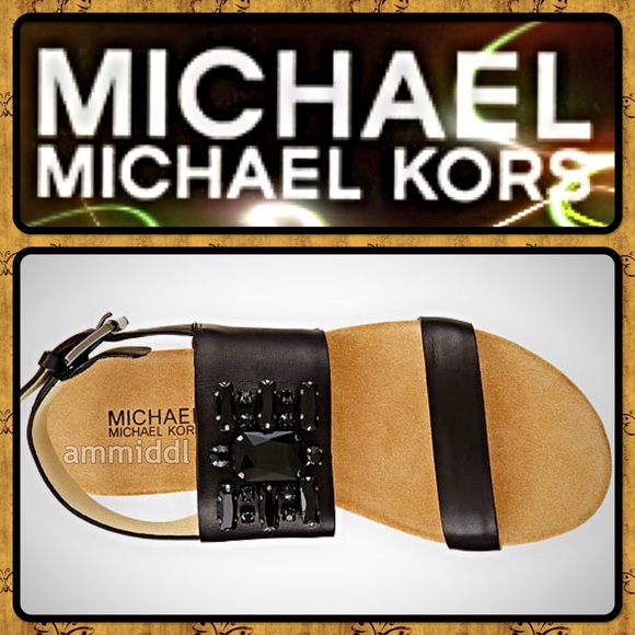 🆕MICHAEL KORS 'LUNA' JEWELED SANDALS - Picture 3 of 6