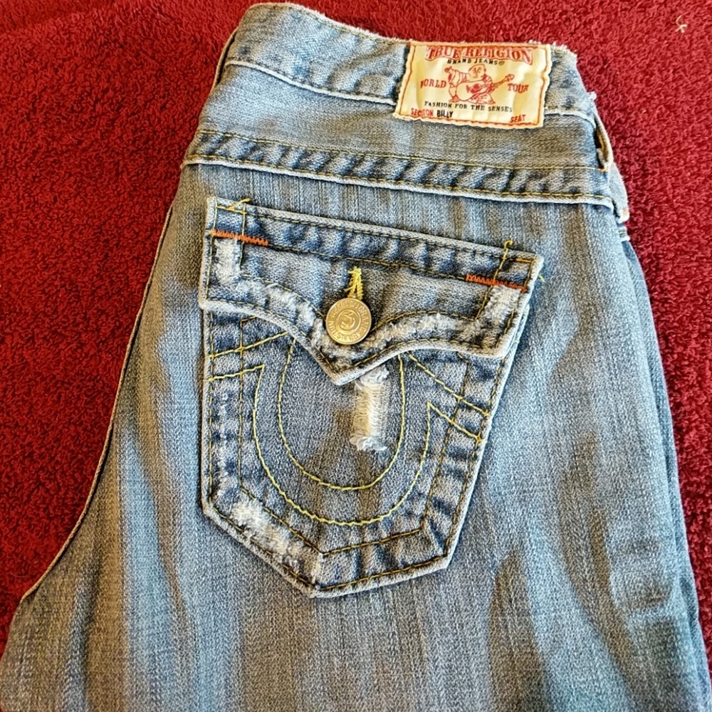 True Religion distressed jeans