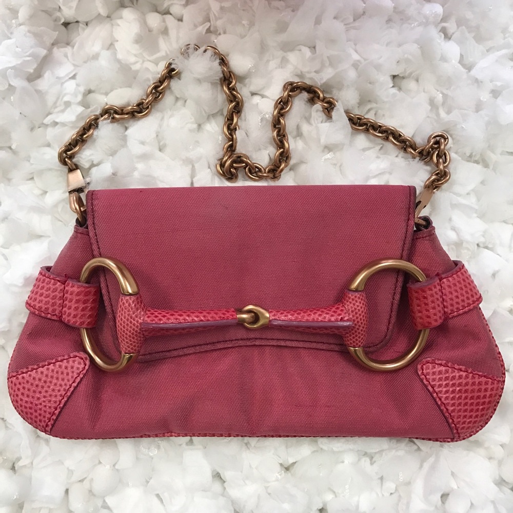 Gucci Pink Shoulder Bag/ Clutch