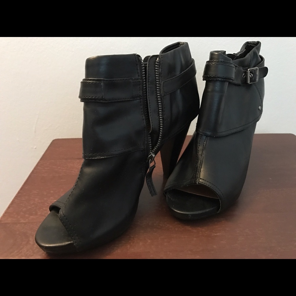 Nine West peep toe booties