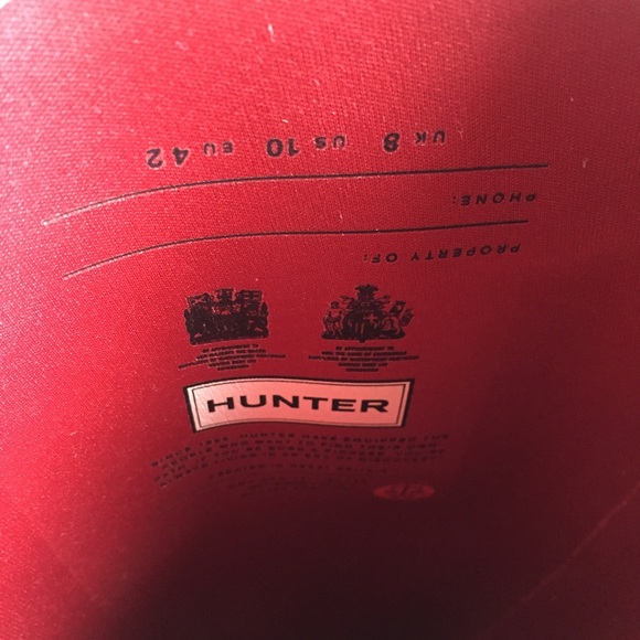 SOLD ⚠️Red, Gloss Hunter Boots - Picture 4 of 4