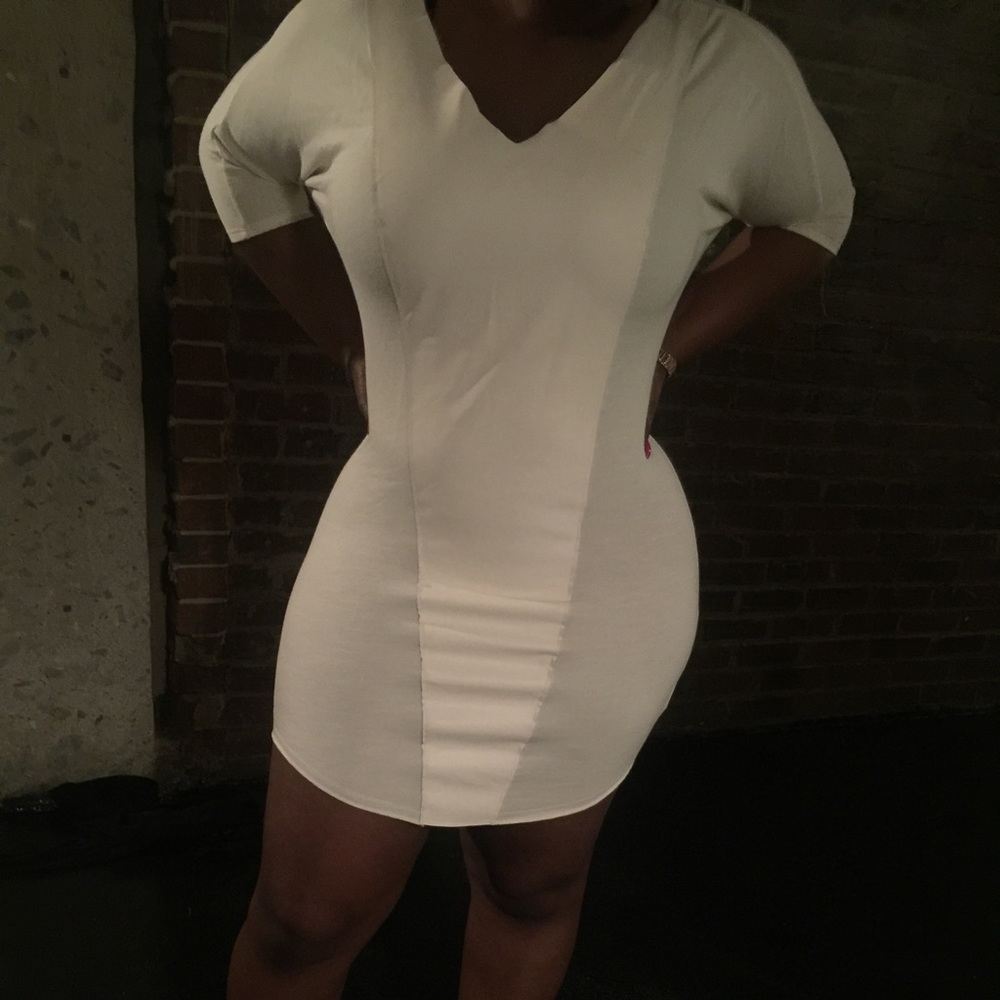 Leather Panel Dress