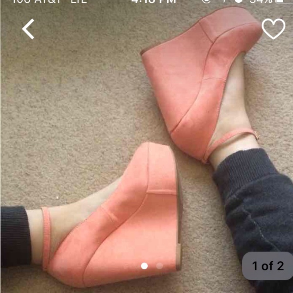 Peach Wedges Womens 7
