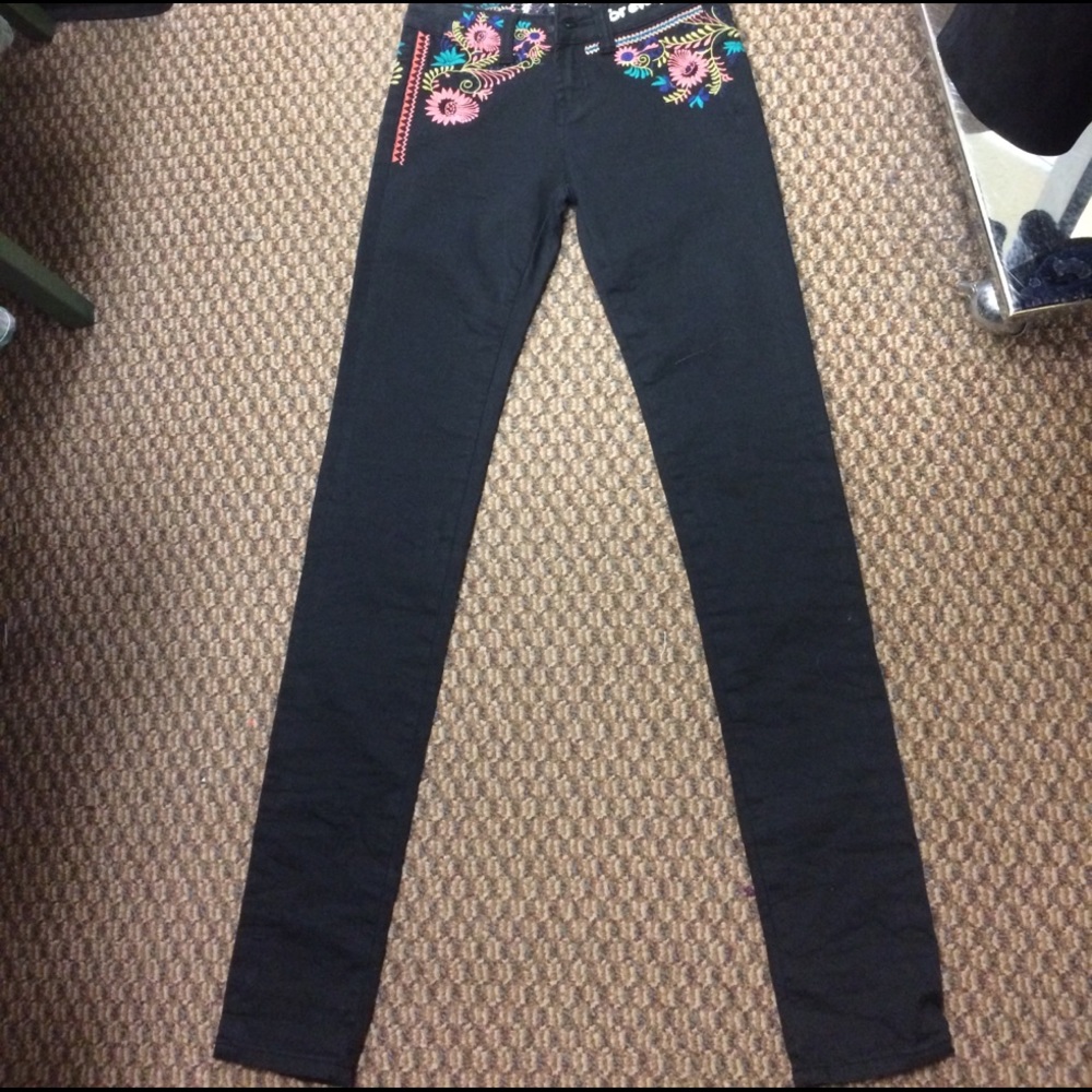 Desigual black jeans.  Size 26 European