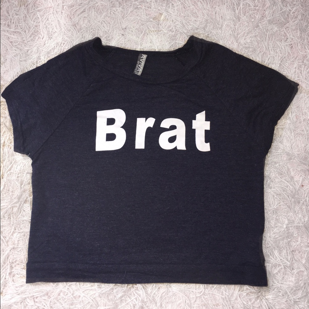 "BRAT" Crop Top