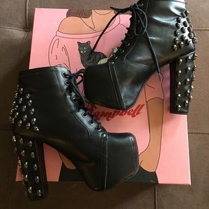 Jeffery Campbell Skull stud Lita bootie