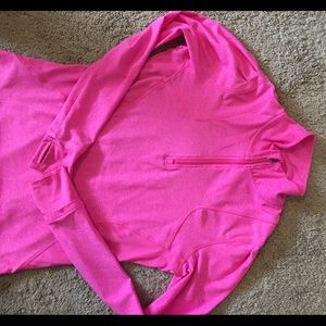 Pink Half Zip Active Workout top