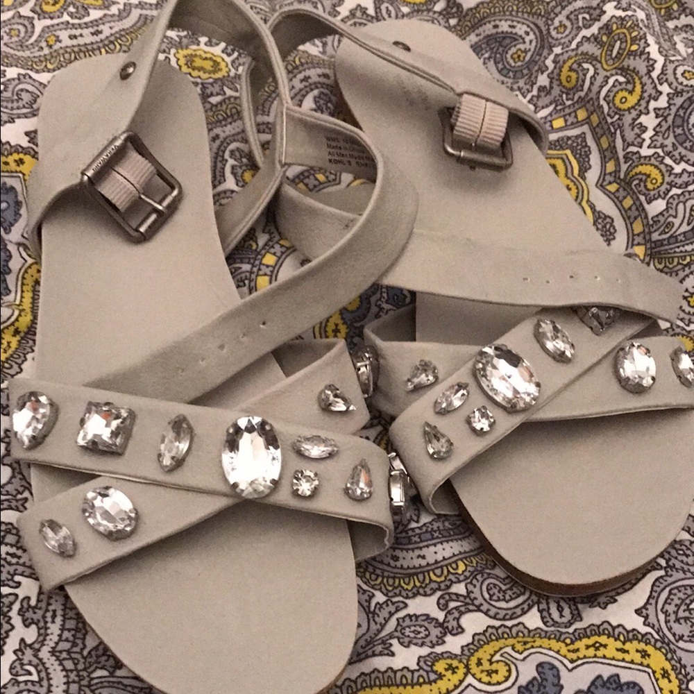 Vera Wang jeweled sandals