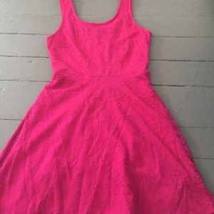 pink lace dress