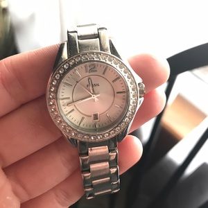 Silver Fossil watch