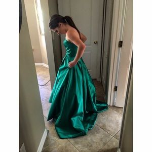 Green Sherri Hill Gown