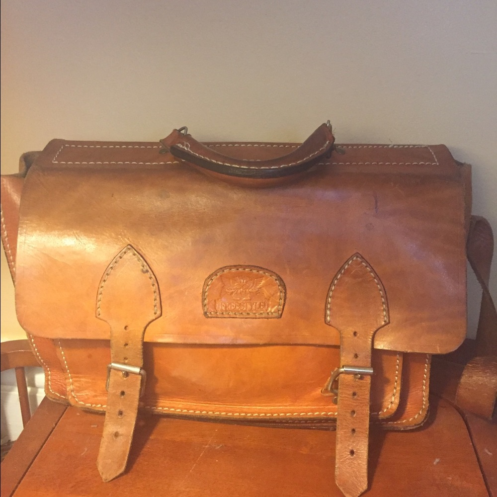 Vintage genuine leather bag