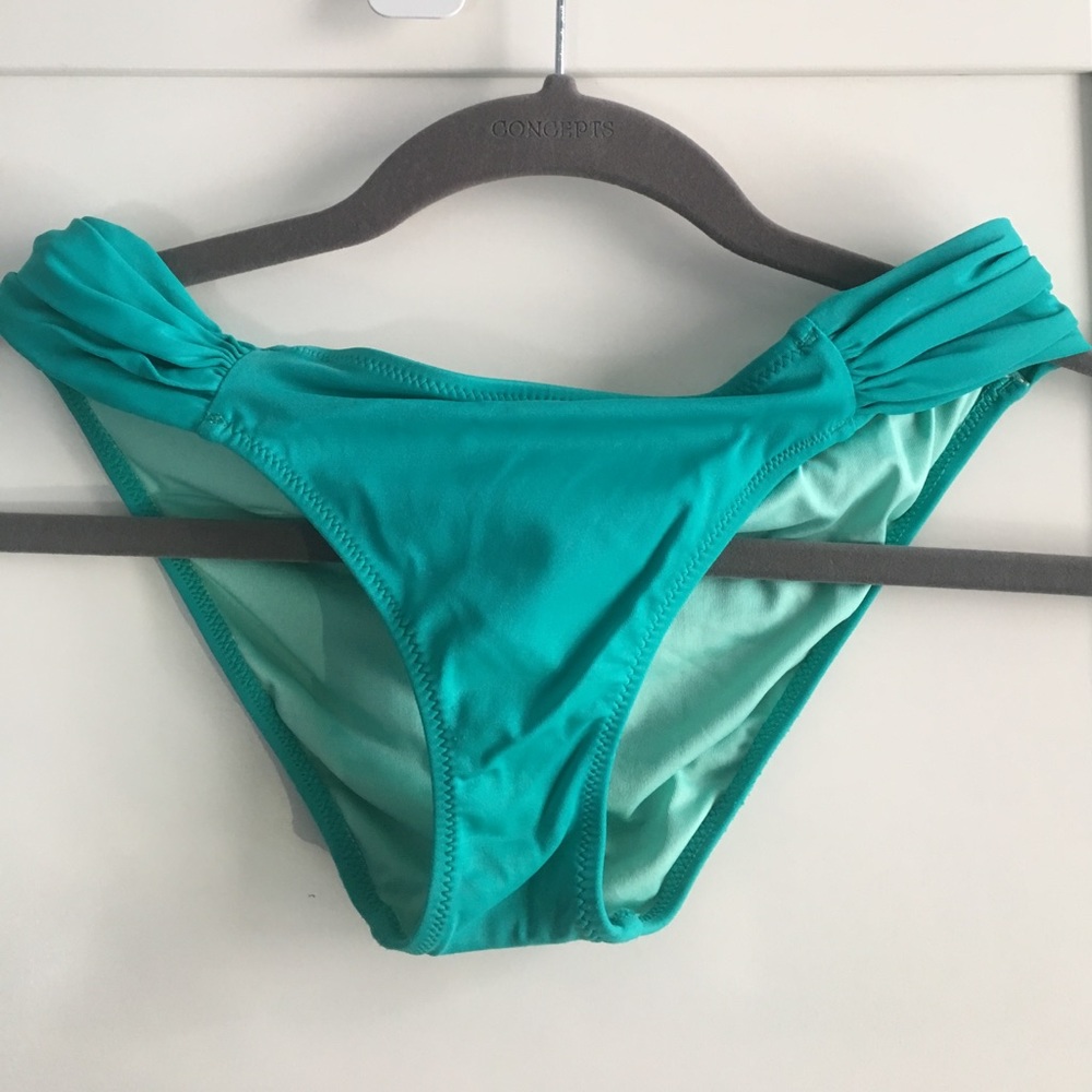 Blue Victoria secret bikini bottoms